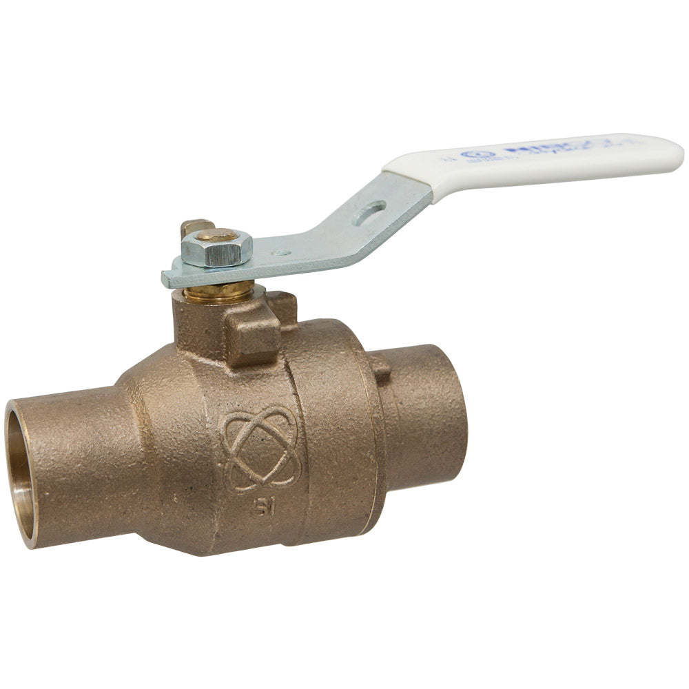 NIBCO NJ83HXA S-585-66-LF 1 Inch Full Port Solder Ball Valve 600# Lead-Free Bronze