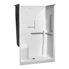 Oasis SH-4836-RS-WHT STALL SH 48IN 75-1/2IN WHT RECT