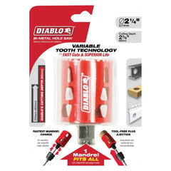 DIABLO DHS2250 HOLE SAW SNAP-LOCK PLUS MANDREL SYSTEM