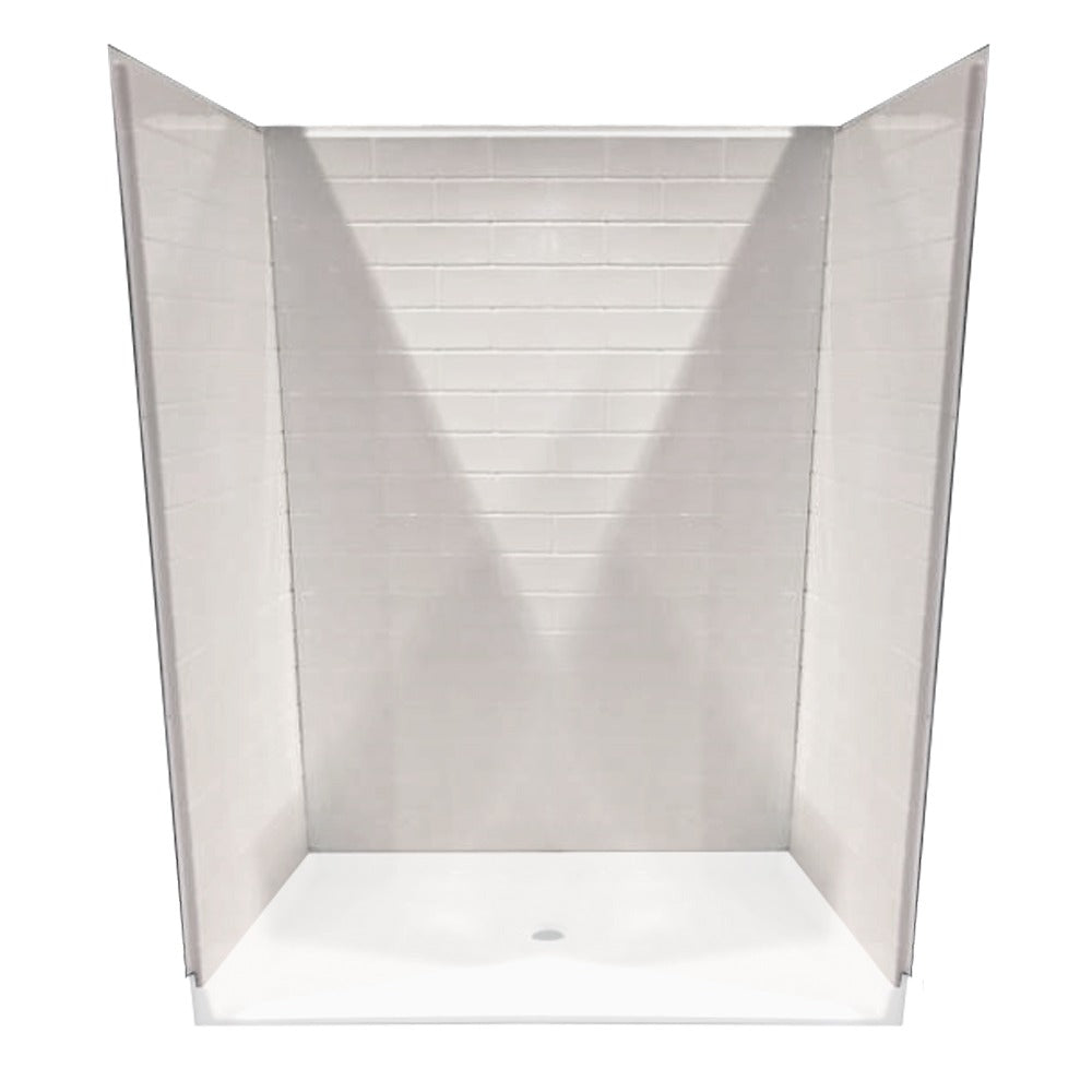 DAKOTA Dakota Plumbing Products USB-ASB623680SS-W Shower Surround