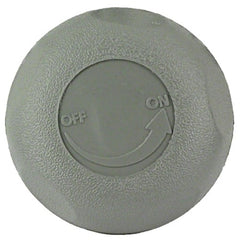 Waterway Plastics 602-4357 Single Port On/Off Valve Knob 2-1/2 Inch, Gray