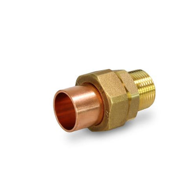 Everflow CCMU0001-NL 1 NOM 1-1/8 X 1 OD Cast Brass Copper Union C X M Lead Free