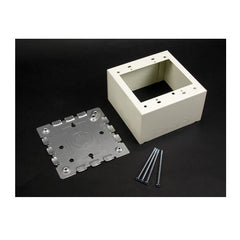 Wiremold V5744-2 Double-Gang Extra Deep Device Box 50 Volts (4-3/4 in x 4-3/4 in x 2-3/4 in)