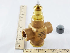 Honeywell V5863A3010 1 Inch NPT 3-Way Small Linear Brass Valve 7.8 Cv