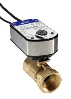 Johnson Controls VG1241FR+928GGA Brass Trim NPT Ball Valve Electric Actuator