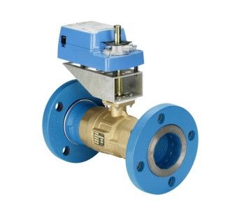 Johnson Controls VG12A5GU+924GGA Model VG12A5GU Flanged Trim Ball Valve with M9124-GGA-2 Electric Actuator