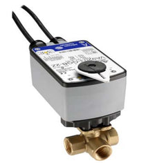 Johnson Controls VG1841BG+923AGA 3/4 NPT 3-Way Brass Valve w/ VA9203 On/Off Floating Point Actuator