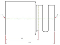 Viega 20783 ProPress XL-C Copper Reducer 4-Inch by 3-Inch FTG x P