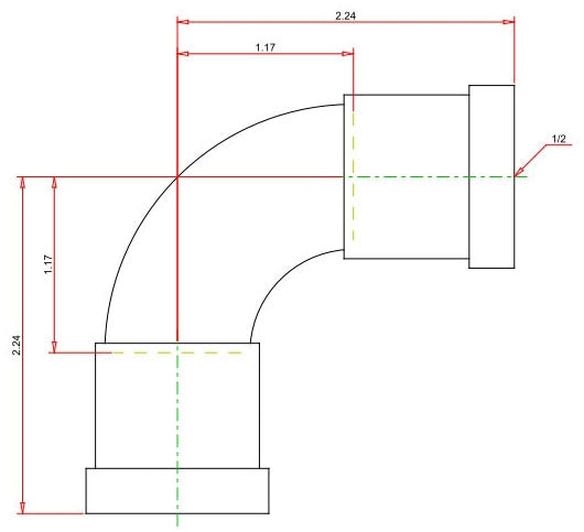 Viega 25201 MegaPressG Carbon Steel 90 Degree Elbow