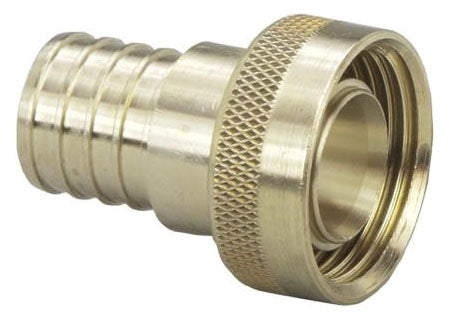 Viega 46414 PureFlow Supply Adapter, 3/4 x 1 in Nominal, Crimp x Supply End Style, Brass, Domestic