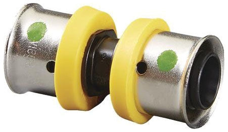 Viega 49404 PureFlow Coupling, 3/4 Inch, Press x Press, Polymer