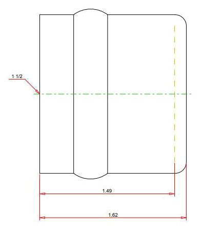 Viega 77732 ProPress Copper Cap 1-1/2 Inch Pack of One