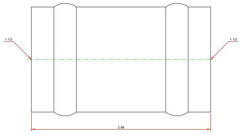 Viega 78192 ProPress, Press Coupling No Stop, 1-1/2 Inch x 1-1/2 Inch