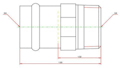 Viega 79230 ProPress 3/4 inch x 3/4 inch Male Adapter