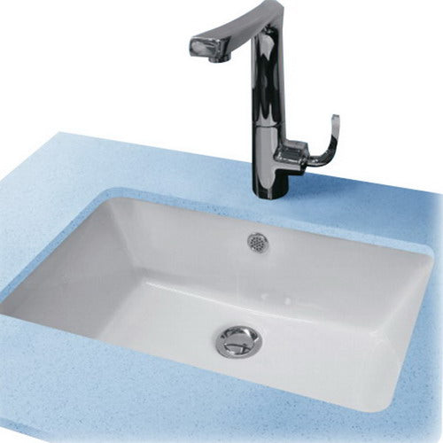 Vortens 3368 Vortens Tripoli Model Vitreous China Under-Mount Rectangular Lavatory Sink, 21 inch x 13-1/2 inch + 3368