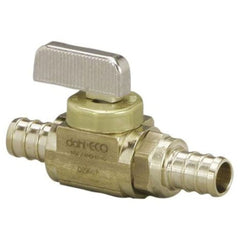 Viega 46031 1/2 x 1/2 Crimp x Crimp 160 PSI Lead-Free Plated Brass Ball Valve