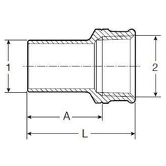 Viega 79460 1-1/4 x 1/2 Fitting Female Adapter (FTG)