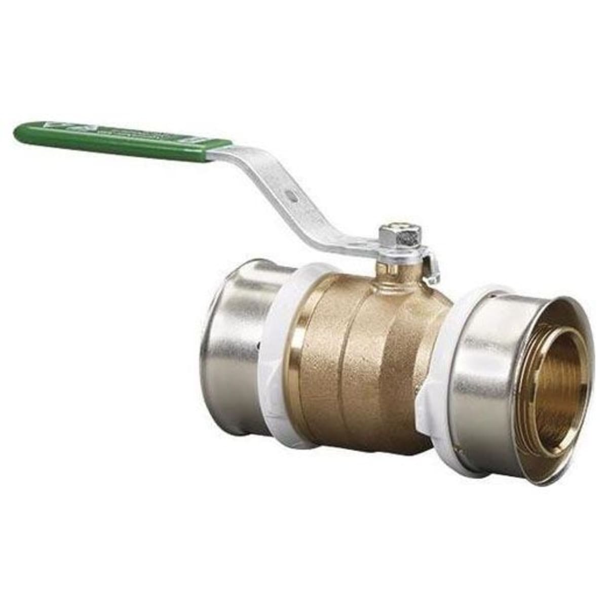 Viega 98201 1-1/4 x 1-1/4, Press x Press, 160 PSI, Lead-Free, Stainless Steel Ball, Bronze Body, Lever Handle, Ball Valve