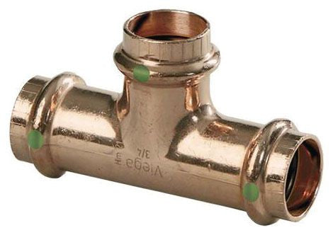 Viega 15503 ProPress Copper Reducing Tee 2 x 1-1/2 x 1-1/2 inches 300 PSI