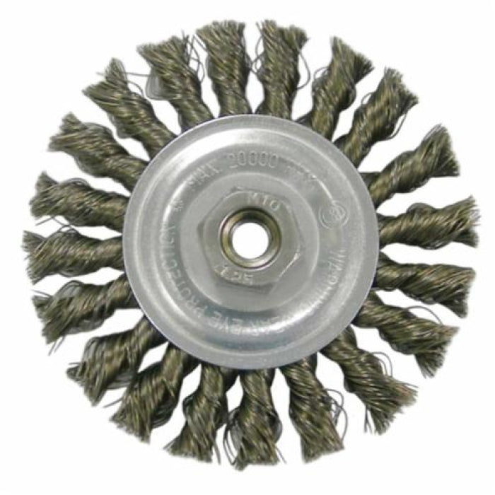 Weiler 36213 Vortec Pro Wheel Brush - 4 in Diameter - 20000 RPM