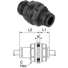 LEGRIS 32PLPBH-6 PIPE FITTINGS