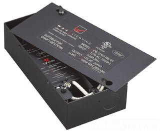 WAC Lighting EN-12100-RB-AR Enclosed Electronic Transformer 120 VAC Input 12 VDC Output 100 Watt