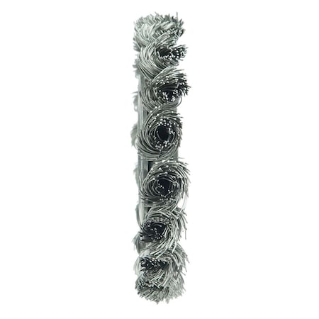 Weiler 8264 Standard Twist Knot Wire Wheel Brush 3 Inch Stainless Steel