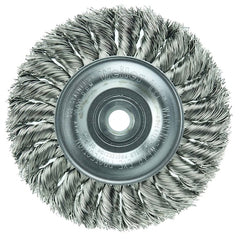 Weiler 8314 Standard Twist Knot Wire Wheel 4 in dia x 1/2 in W Face