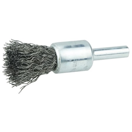 Weiler 10003 Crimped Wire End Brush .014 Steel Fill 1/2 inch