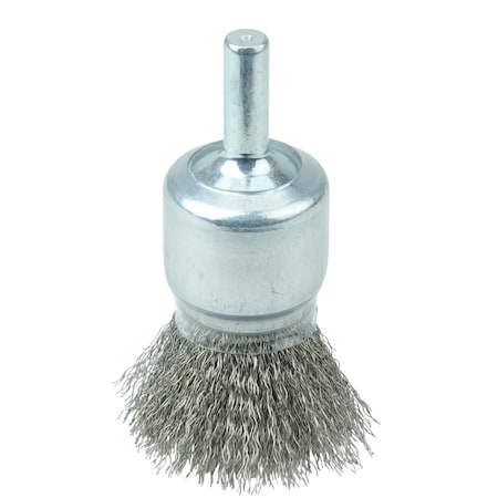 Weiler 11013 Coated Cup Crimped Wire End Brush Stainless Steel 22,000 rpm 3/4 in x 0.006 in