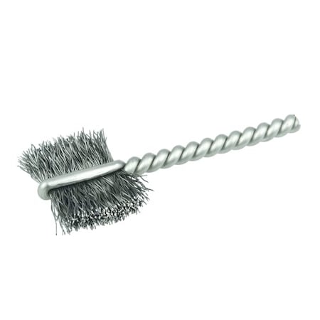 Weiler 21034 Burrite Power Tube Brush 3/4 Inch .005 Steel Wire Fill 5/8 Inch Brush Length