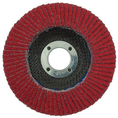 Weiler 50101 Saber Tooth Ceramic Abrasive Flap Disc 40C 4 1/2 in 7/8 in Arbor 13000 rpm