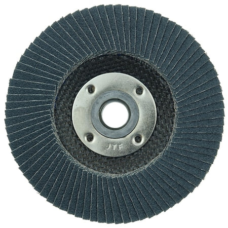 Weiler 51114 Tiger Paw Coated Abrasive Flap Disc 4-1/2 in 60 Grit 5/8 in-11 13000 rpm Type 27