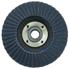 Weiler 51206 Tiger X Flap Disc 4-1/2 Inches Angled 60 Grit 5/8 To 11 Arbor