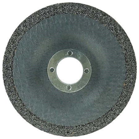 Weiler 58225 Aluminum Combo Wheels 4 1/2 in Dia 7/8 in Arbor Type 27 24 Grit Alum. Oxide