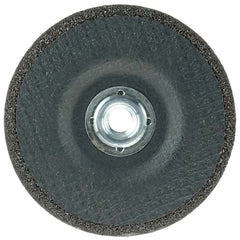 Weiler 58228 Aluminum Combo Wheels 5 in Diameter 5/8 in Arbor Type 27 24 Grit Aluminum Oxide