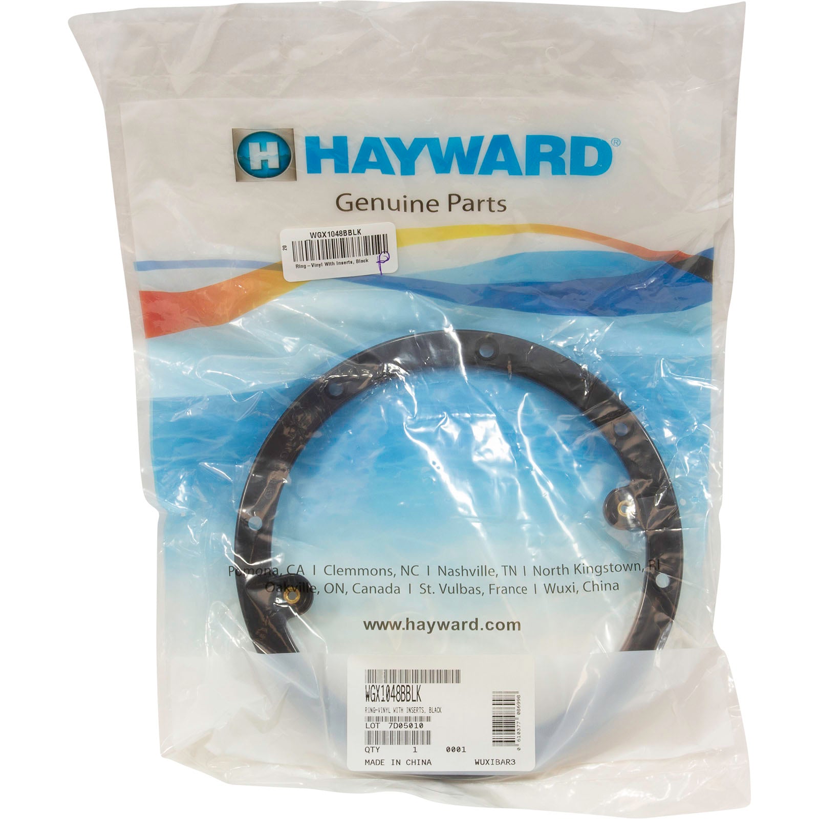 Hayward WGX1048BBLK Vinyl Ring with Inserts Black