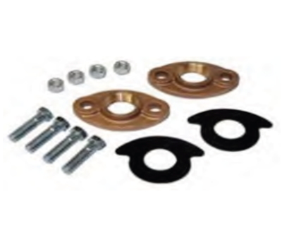 Everflow WMFT200K-NL | 2 IPS Water Meter Flange Kit (2 Flanges With Nuts, Bolts and Gaskets)