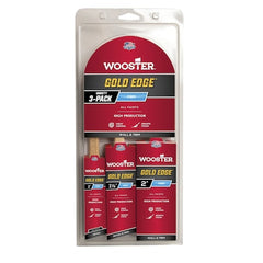 Wooster 5239 Gold Edge Wall Brush 3 Pack, 1 Inches