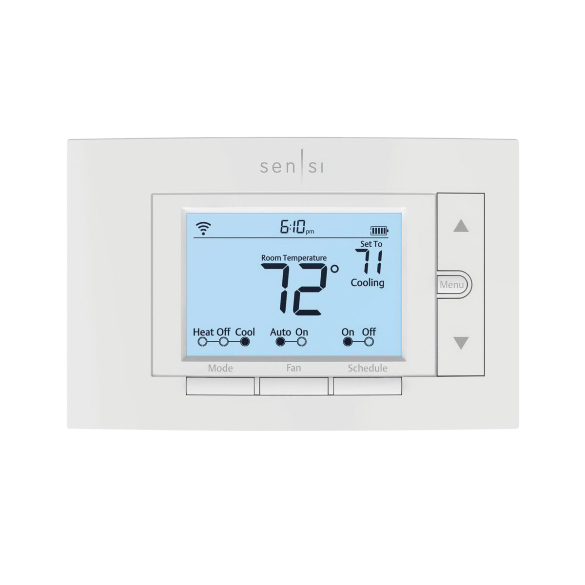 Emerson Climate Technologies 1F87U-42WF Sensi 20 to 30VAC 2H/2C (Heat Pump) 2H/2C (Conventional) Wi-Fi Programmable Thermostat