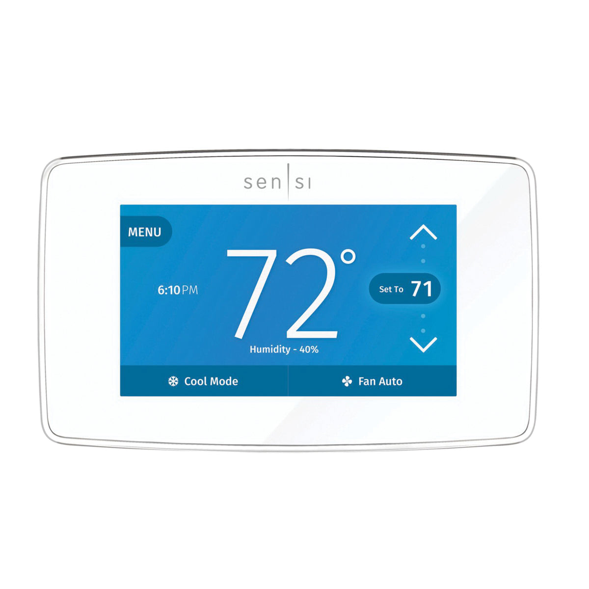 Emerson Climate Technologies 1F95U-42WF Sensi 20 to 30VAC 2H/2C Wi-Fi Touch Programmable Thermostat