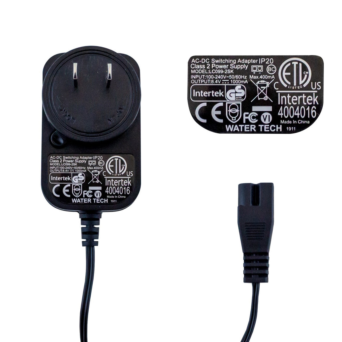 Water Tech LC099-2SK Wall Charger for FX-4Li | LC099-2SK