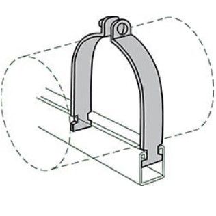 AnvilStrut 2400326100 Fig AS 1100 1-1/2 Inch Electrogalvanized Steel Strut Pipe Clamp