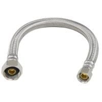 Plumbshop PLS1-30AF 30 Braided Stainless Steel Faucet Connector 3/8 Compression x 1/2 FIP