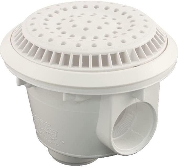 Waterway 640-2750V Vinyl Anti Vortex Main Drain 2 Socket White