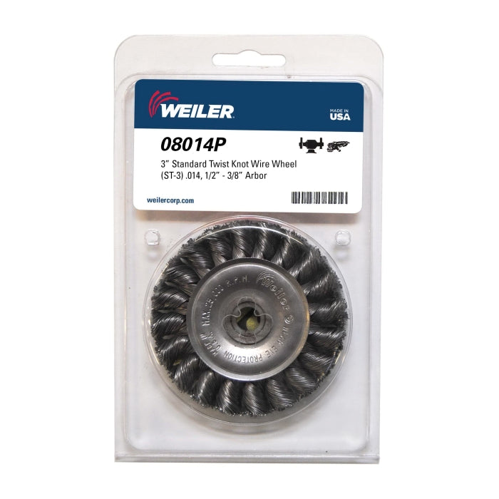 Weiler 13113P Wheel Brush 4 in D x 1/2 W 5/8-11 Arbor