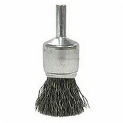 Weiler 10005 End Brush 3/4 in Dia Steel Fill Crimped 10005