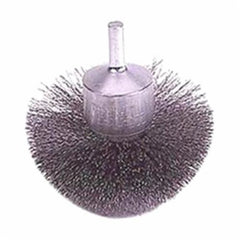 Weiler 10151 End Brush 3 in 0.006 in Diameter Stainless Steel 10151