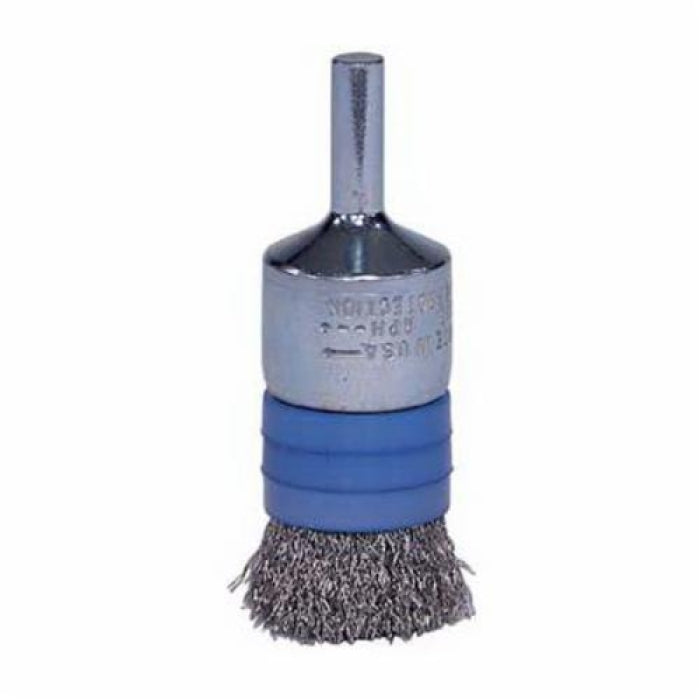 Weiler 11114 End Brush - Stainless Steel, 1 in Dia - 10000 RPM Max