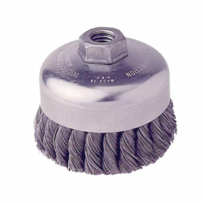 Weiler 12316 Single Row Cup Brush 4 in Dia 5/8-11 UNC